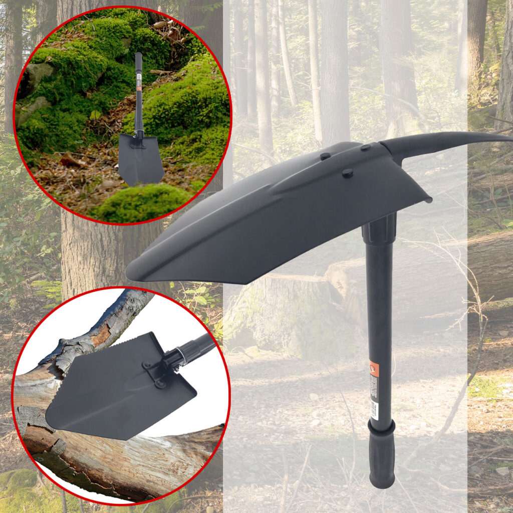 Camping-Schaufel & Spitzhacke, faltbar