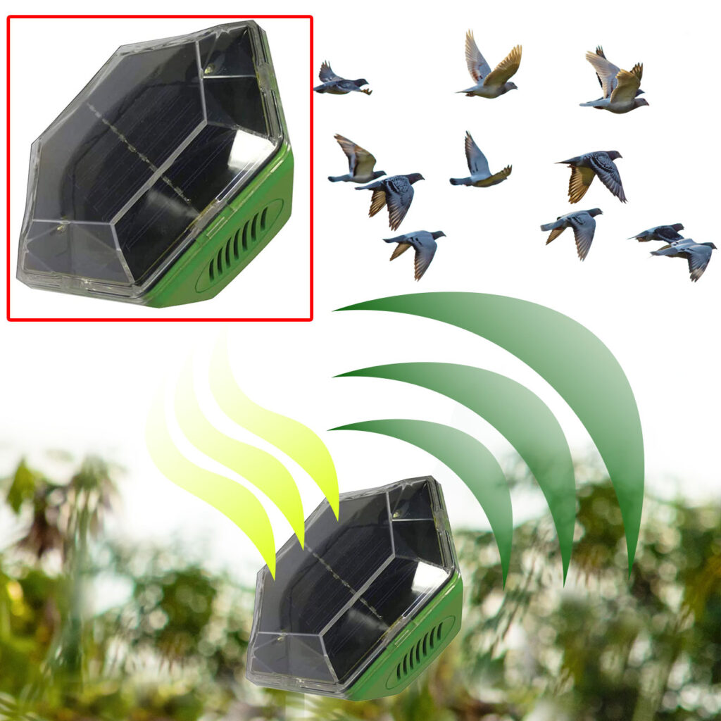 Vogelschreck mit Ultraschall, bis zu 150 m²