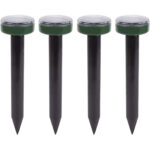 4er-Set Solar-Maulwurfvertreiber, Ø 6 x 25,5 cm