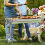 Camping-Grill mit Transporttasche,  60 x 40 cm