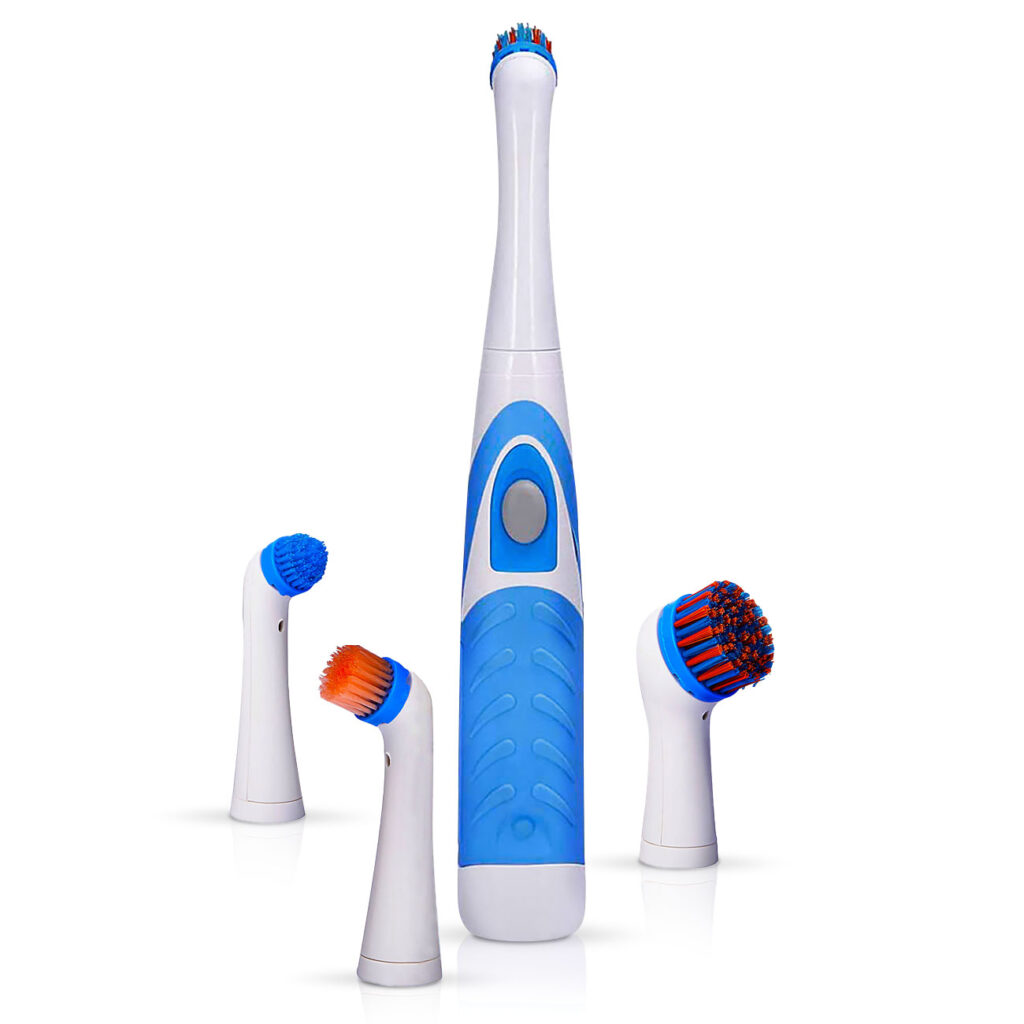 Elektrische Reinigungsbürste mit 4 Aufsätzen Elektrische Reinigungsbürste mit 4 Aufsätzen