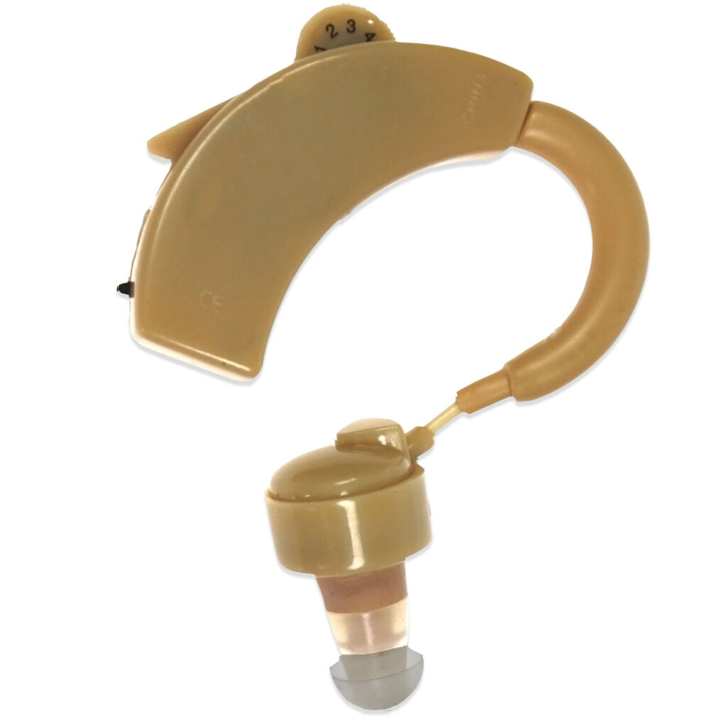 Hörverstärker mit Bügel, 6,5 x 5 x 1 cm Hörverstärker mit Bügel, 6,5 x 5 x 1 cm