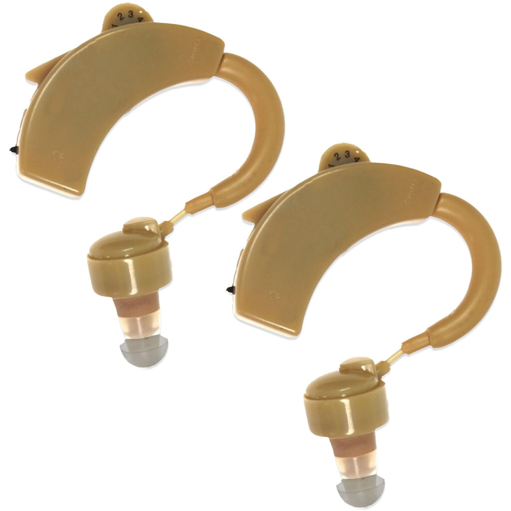 2er-Set Hörverstärker mit Bügel, 6,5 x 5 x 1 cm 2er-Set Hörverstärker mit Bügel, 6,5 x 5 x 1 cm