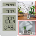 Kompaktes Digitales Thermo-Hygrometer, 3er-Set, 4,5 x 1,2 x 5,8 cm