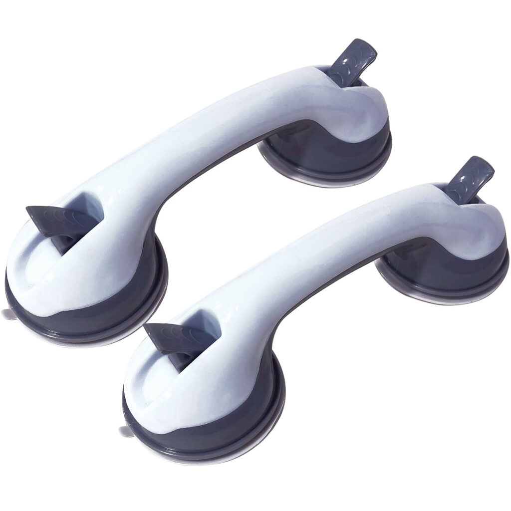 Haltegriff mit Saugnäpfen, 2er-Set, für Badezimmer, WC, uvm.