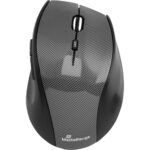 Kabellose 5-Tasten-Maus mit optischem Sensor, carbon