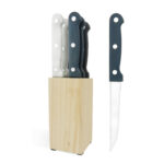 Steakmesser-Set, 6 Stück mit Messerblock