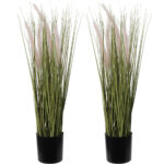 2er-Set Künstliches Ziergras, 55 cm
