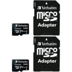 2er-Set Premium microSDXC-Speicherkarte 64 GB, 90 MB/s, Class 10, U1