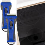 2er-Set Ceranfeldschaber, Kochfeld Schaber, Glasschaber mit Soft-Touch Griff