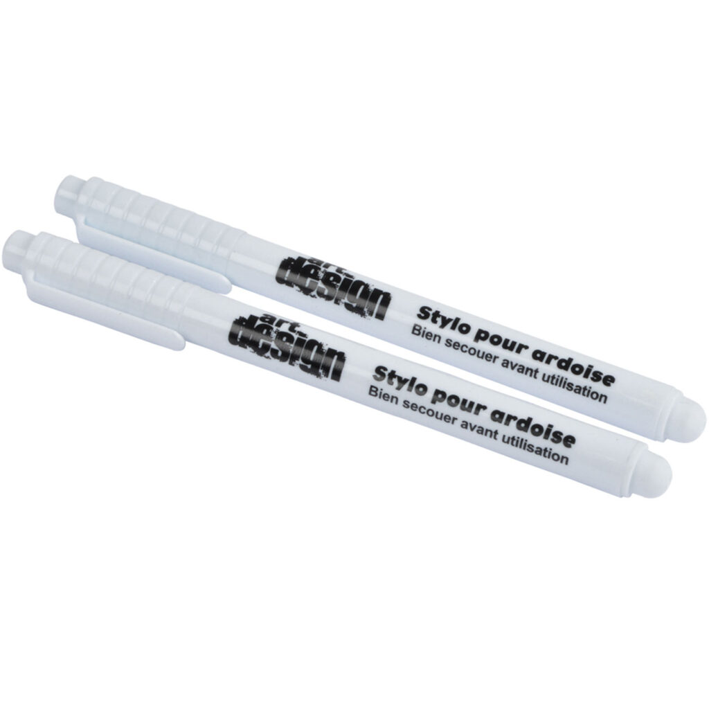 Tafelstifte, 2 Stk., weisse Tinte, abwischbar Tafelstifte, 2 Stk., weisse Tinte, abwischbar