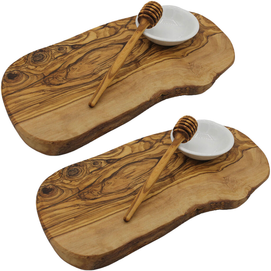 2er-Set Frühstücks-Set Olive, Honiglöffel, Schale aus Keramik