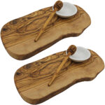 2er-Set Frühstücks-Set Olive, Honiglöffel, Schale aus Keramik