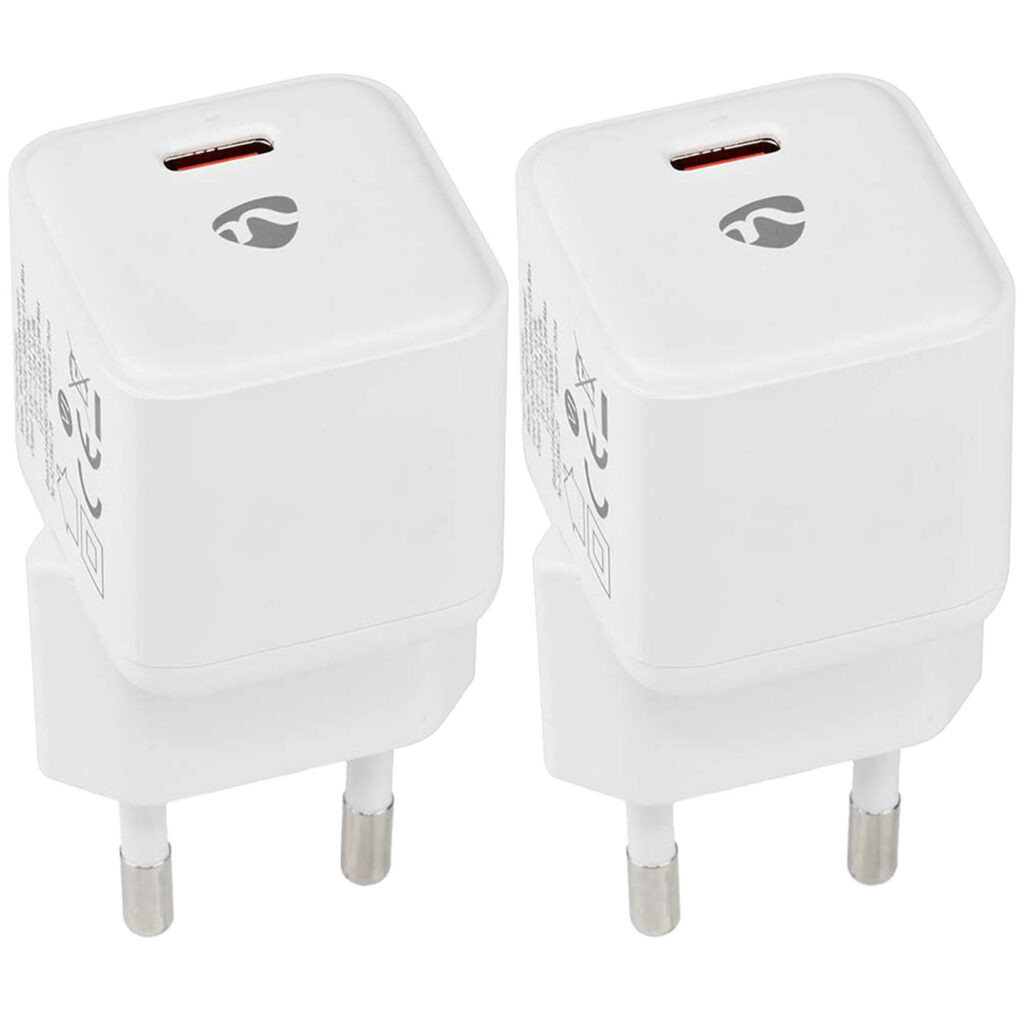 2er-Set  USB C Netzteil, Schnellladegerät mit Smart IC-Technologie, 20 W
