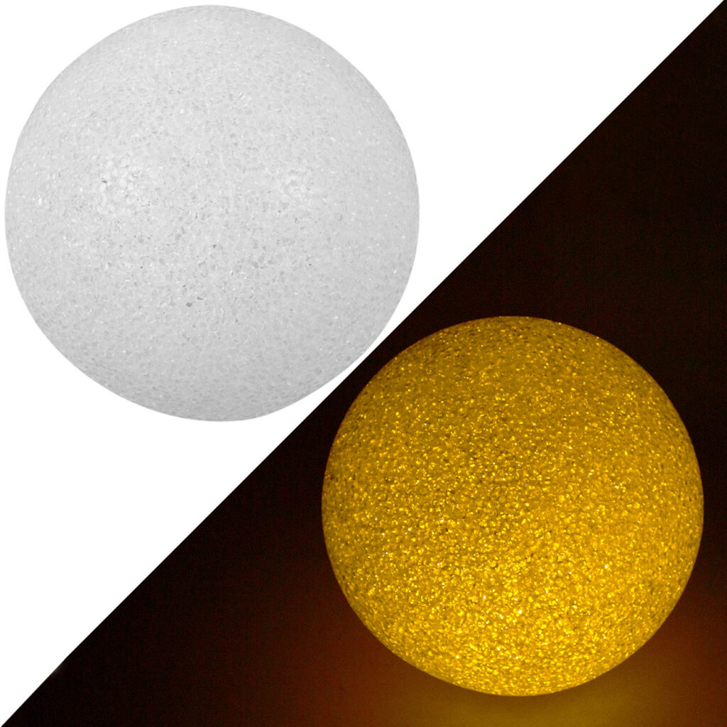 3er-Set Leuchtkugel, Weihnachtskugel, Ø 18 x 17,2 cm, LED, warmweiss