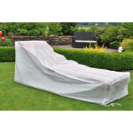 Abdeckplane für Sonnenliegen, 200 x 75 x 40/70 cm, weiss