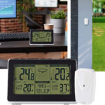 Funk Wetterstation für den Innen- & Aussenbereich mit Aussensensor, Zeitdisplay und Wecker