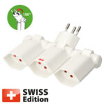 Clip Clap Abzweigstecker 3x Typ 13 weiss