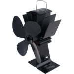 Stromloser Kaminventilator, schwarz, 4 Lüfterblätter, für 65°C – 345°C Stromloser Kaminventilator, schwarz, 4 Lüfterblätter, für 65°C – 345°C