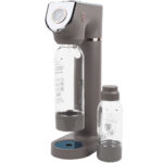 Design Wassersprudler inkl. 2 Flaschen und Barometer, taupe