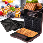 3in1 Sandwichmaker, Waffeleisen & Tischgrill, 780 W, bordeaux