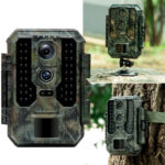 Profi 4K-Wildkamera mit IR-Nachtsicht-, Zeitraffer- & Timerfunktion, Dual Lens, IP65