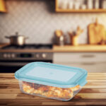 XL-Frischhaltedose aus Borosilikat-Glas, Vorratsschale, 1480ml