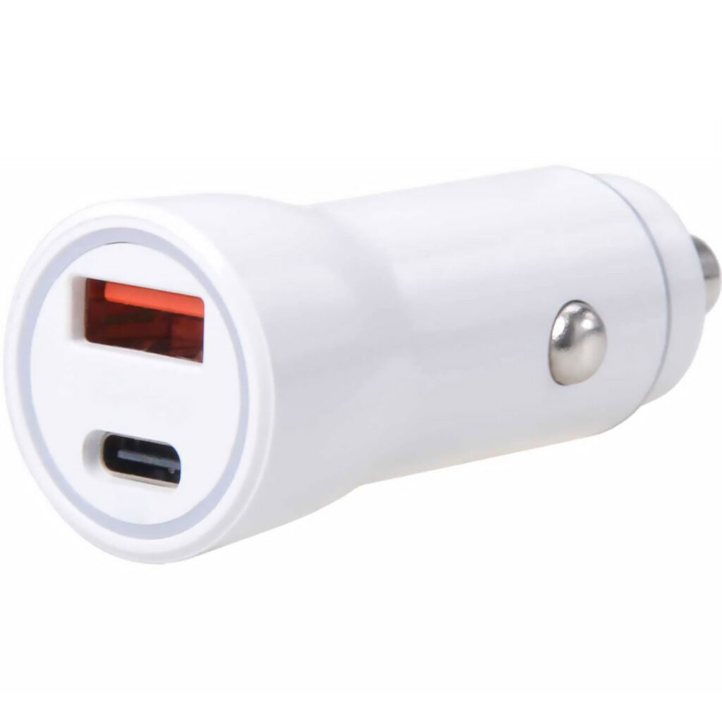 USB-Auto-Ladegerät, für USB-A und USB-C, Input 12-24 V, 36 Watt