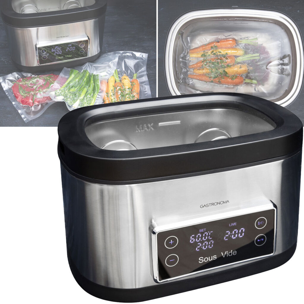 Profi Sous Vide Garer, 9L, 700 W, gebürsteter Edelstahl