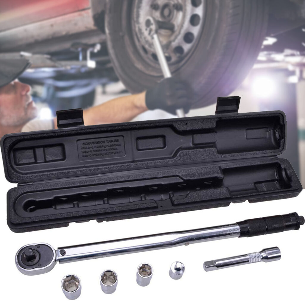 Drehmomentschlüssel mit 17/19/21 mm Nuss, 40 – 210 Nm, 12,7 mm (1/2″) Vierkant