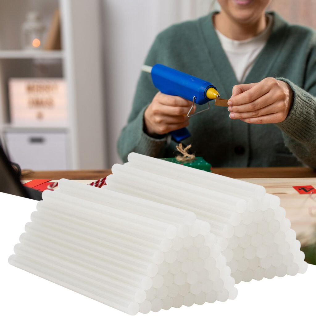 100er-Set Heissklebestifte für Heissklebepistole, transparent, Ø 11 mm, 20 cm