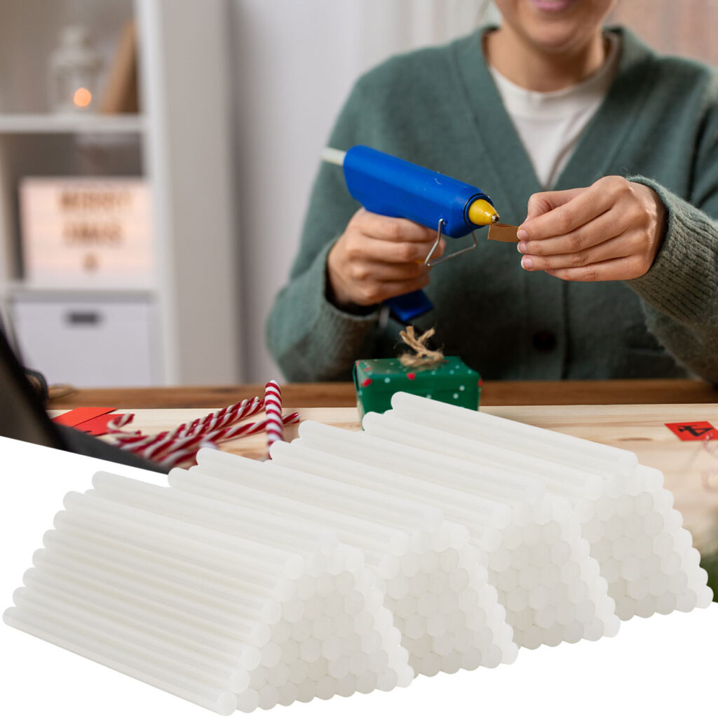 200er-Set Heissklebestifte für Heissklebepistole, transparent, Ø 11 mm, 20 cm