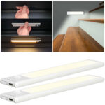2er-Set Akku LED-Lichtleiste mit Bewegungssensor, 20,5 cm