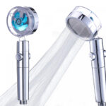 Wasserspar-Duschkopf mit Baumwollfilter und 360° Drehgelenk, 27 x Ø 8 cm