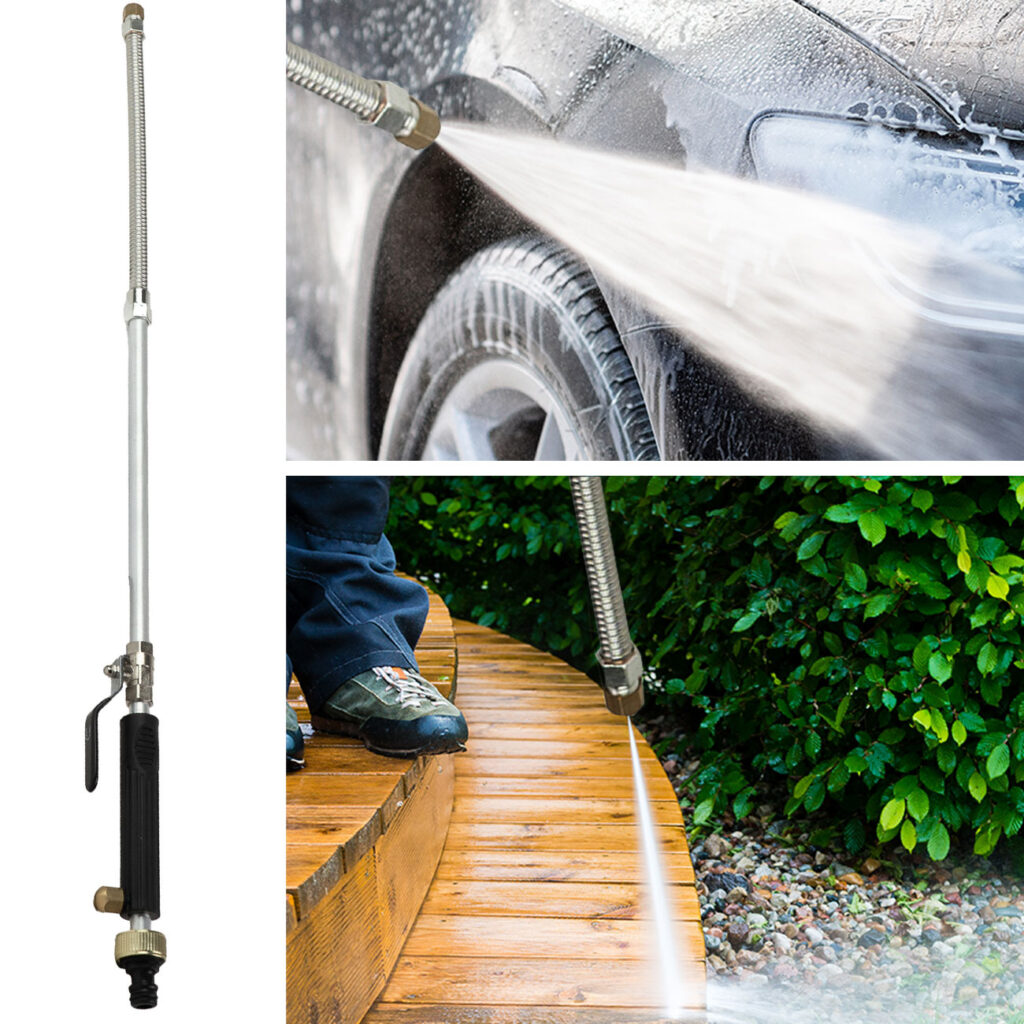 Hochdruck-Waschpistole für Gartenschlauch, mit Powerjetdüse