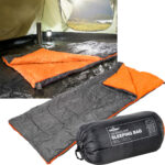 3-Jahreszeiten-Schlafsack, 170 x 70 cm, anthrazit/orange