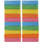 Mikrofasertücher in 5 verschiedenen Farben, 20 Stück 30 x 30 cm Mikrofasertücher in 5 verschiedenen Farben, 20 Stück 30 x 30 cm