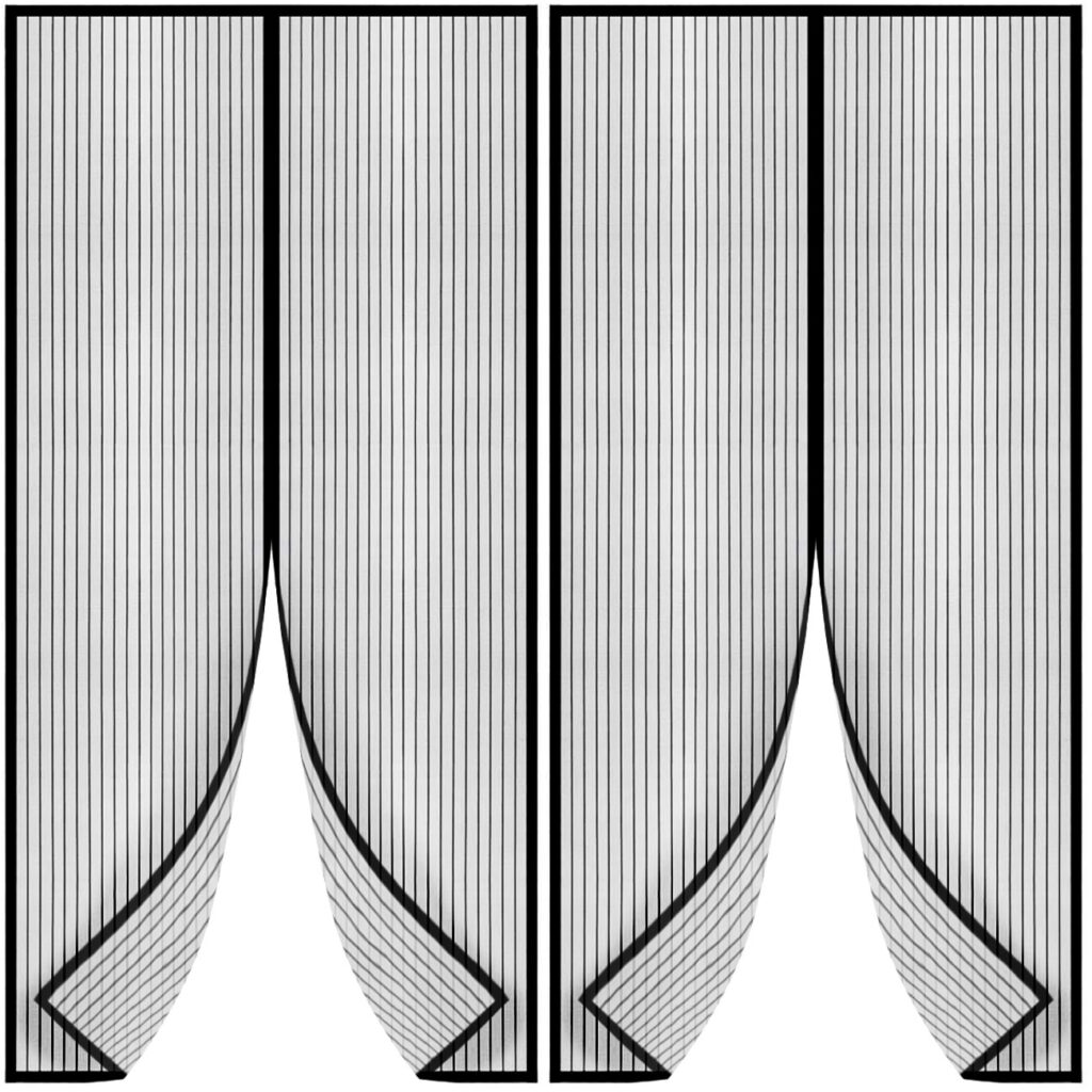 2er-Set Insektenschutz Türvorhang mit Magnetverschluss,  je 210 x 100 cm