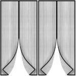 2er-Set Insektenschutz Türvorhang mit Magnetverschluss,  je 210 x 100 cm