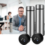 2er-Set Thermo-Vakuumflasche mit Touchscreen & Temperaturanzeige, 500ml, BPA-frei