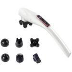 Akku Massagegerät mit 6 austauschbaren Massageköpfen & 12 Massagemodi