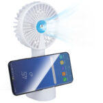 Sprühventilator mit Handyhalter, Hand-Ventilator, Akku