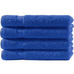 4er-Set Badetücher, 100 x 150 cm, 100% luxuriöse Baumwolle, mit 2 Bordüren, royal