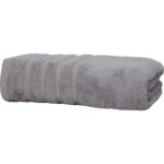 Saunahandtuch, 50% Bambus & 50% Baumwolle, 70 x 200 cm, grau