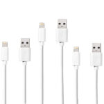 3er-Set iPhone Lightning Ladekabel, USB-A, Apple MFi zertifiziert, 1 m, weiss