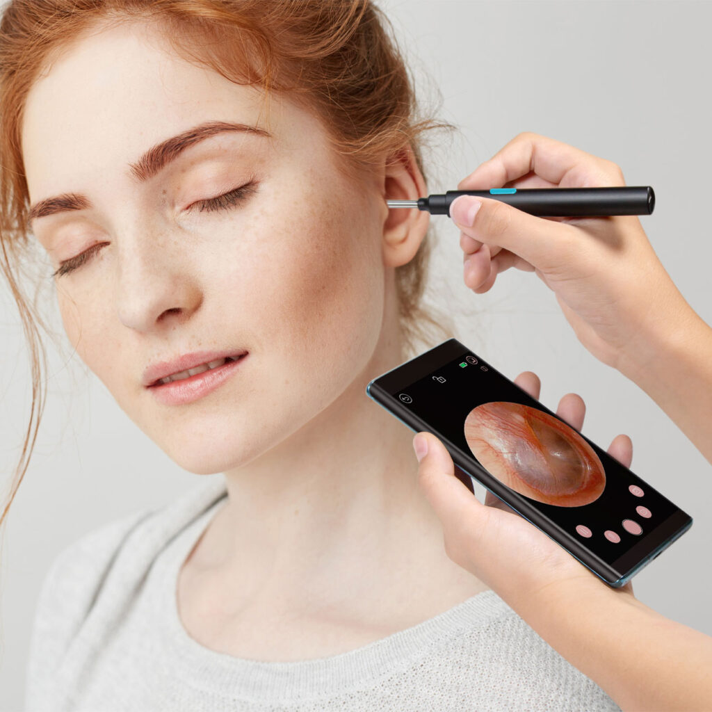 WLAN Ohrreiniger für Android und iOS, mit HD-Kamera, IP67