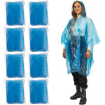 8er-Set Notfall Regenponcho mit Kapuze und Ärmeln, blau, ca. 120cm 8er-Set Notfall Regenponcho mit Kapuze und Ärmeln, blau, ca. 120cm