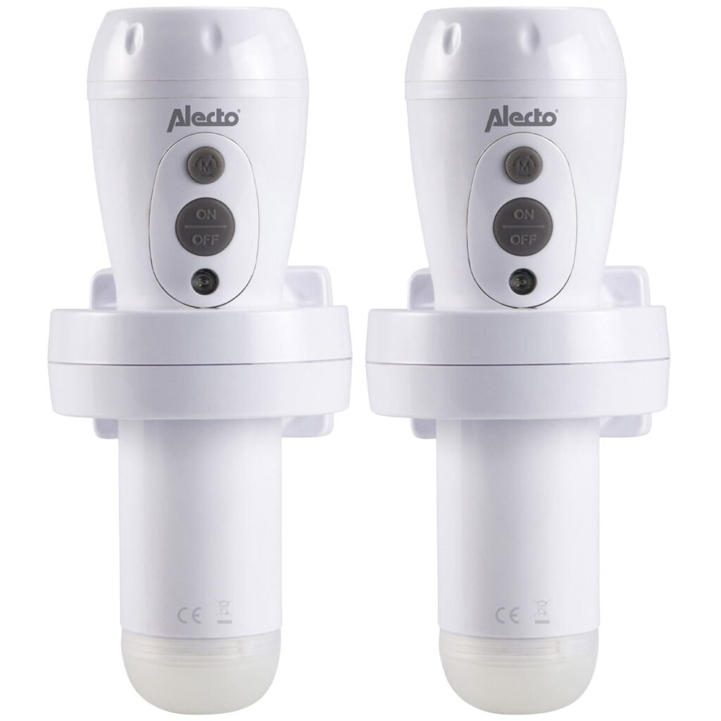 2er-Set Akku LED-Taschenlampe mit Einschaltautomatik, 200lm, weiss