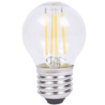 LED-Filament-Lampe, G45, E27, 400 lm, 4 W, 2500 K, warmweiss
