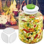 Fermentierglas mit Entlüftungsventil & 3 Fermentiergewichte, 5 Liter Fermentierglas mit Entlüftungsventil & 3 Fermentiergewichte, 5 Liter